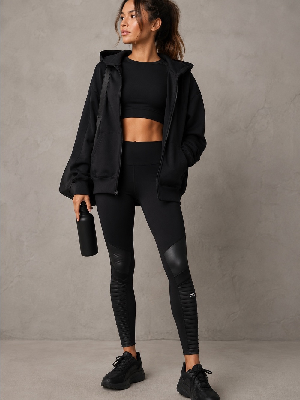 Alo Yoga High-Waist Moto Leggings Black Size Small